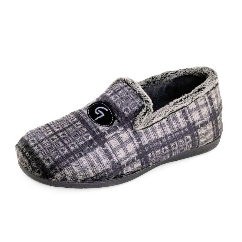 Zapatilla de casa Garzón 6001.292 cerrada cuadros