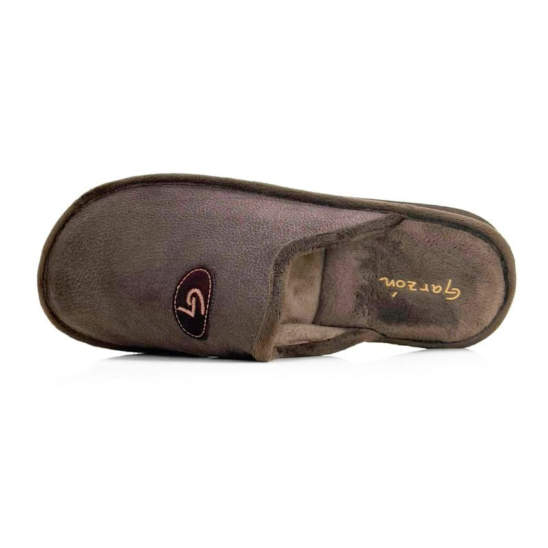 Zapatilla de casa Garzón P351.244 marrón lisa
