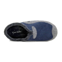Zapatilla de casa cerrada Garzón 11960.572 de pana azul marino