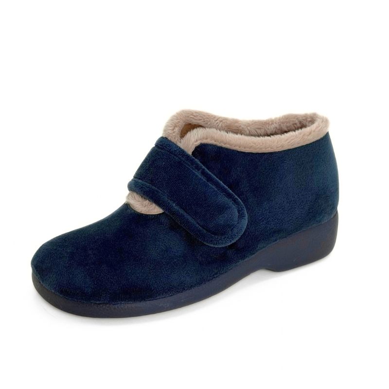 Botín de casa Garzón 3895.247 azul marino con velcro