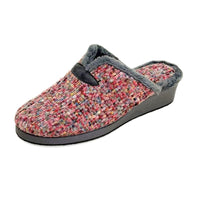 Zapatilla de casa Garzón 1725.594 multicolor con cuña