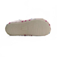 Zapatilla de casa Garzón mujer Bon Dia blanca con corazones
