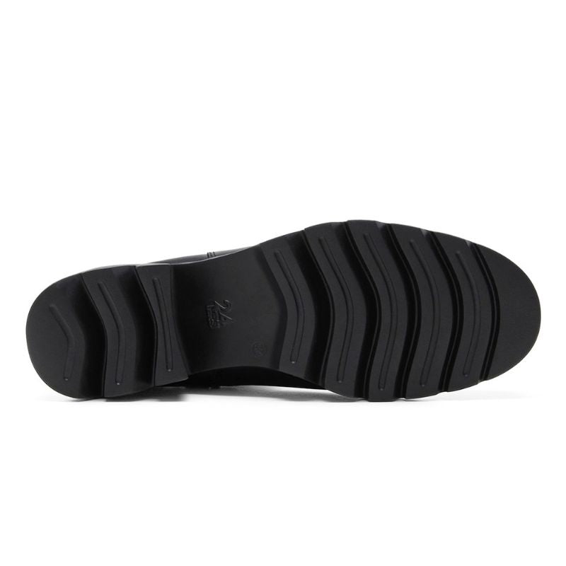Botín Chelsea 24HRS 26984 de piel color negro