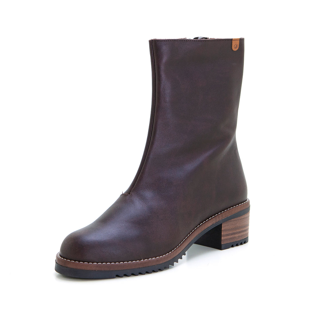 Valerias 2332 Botín tacón medio marrón mujer