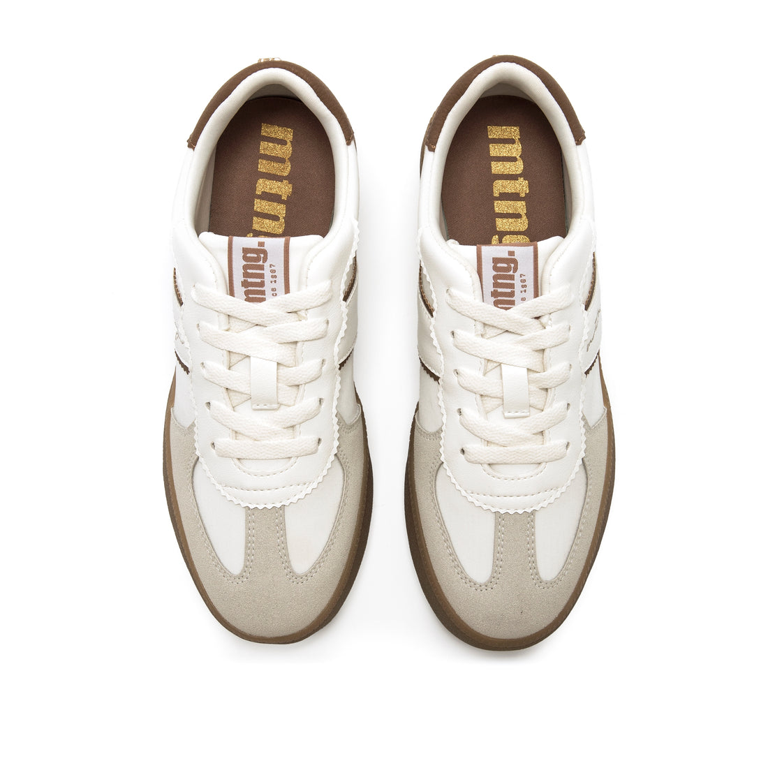 Mustang 60860 Zapatilla casual blanco marrón