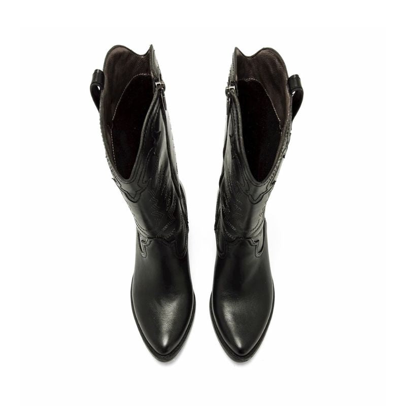 Mustang Tanubis 55973 Bota cowboy negra mujer