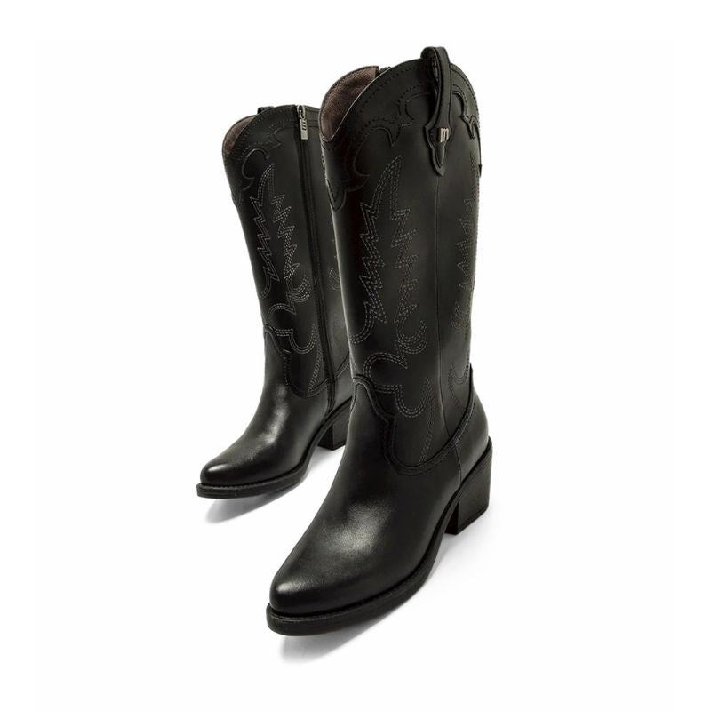 Mustang Tanubis 55973 Bota cowboy negra mujer
