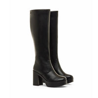 Mustang New 67 50522 Bota alta tacón negra mujer
