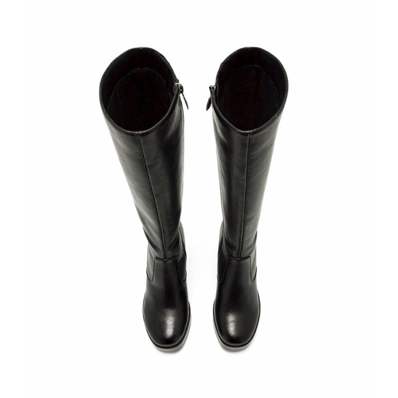 Mustang New 67 50522 Bota alta tacón negra mujer