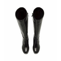 Mustang New 67 50522 Bota alta tacón negra mujer