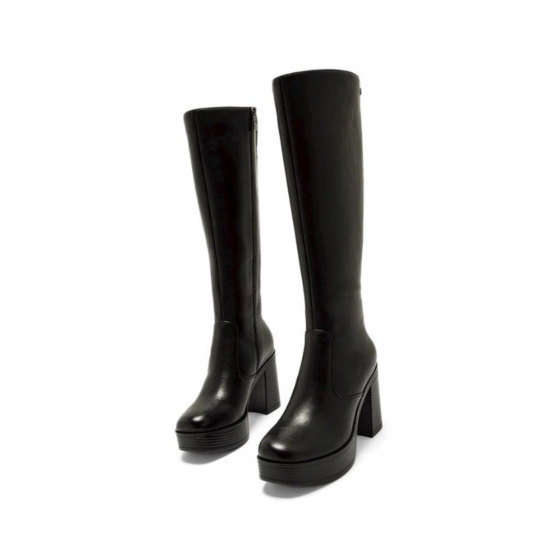 Mustang New 67 50522 Bota alta tacón negra mujer