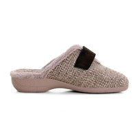 Zapatilla de casa Cabrera 5453 visón con velcro