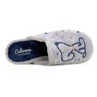 Zapatilla de casa Cabrera 4560 Snoopy gris