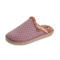 Zapatilla de casa Cabrera 2001 rosa de lunares