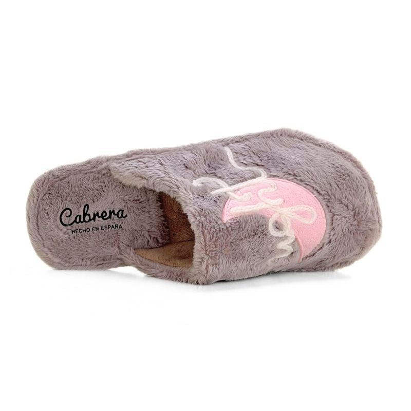 Zapatilla de casa Cabrera 2009 taupe "Good Night"