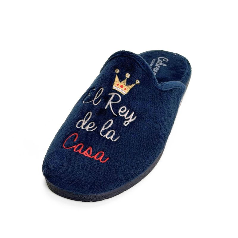 Zapatilla de casa Cabrera 9007 azul marino "El Rey de la Casa"