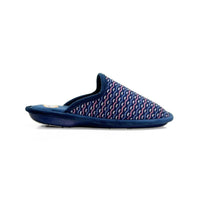 Zapatilla de casa Biorelax mujer marino con estampado de ondas
