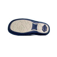 Zapatilla de casa Biorelax mujer marino con estampado de ondas