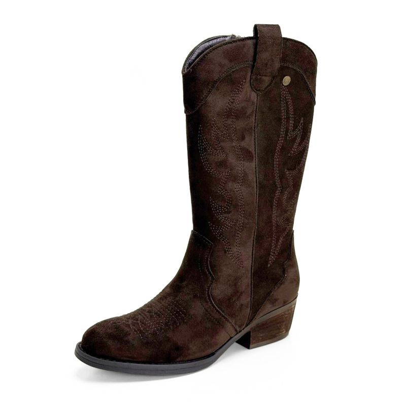 Bota campera Isteria 1348 moka con bordados