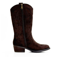 Bota campera Isteria 1348 moka con bordados