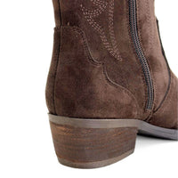 Bota campera Isteria 1348 moka con bordados