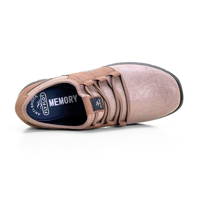 Zapato sport Fly Flot 27T18AX taupe con elásticos