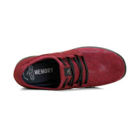 Zapato casual Fly Flot mujer burdeos con cordones elásticos