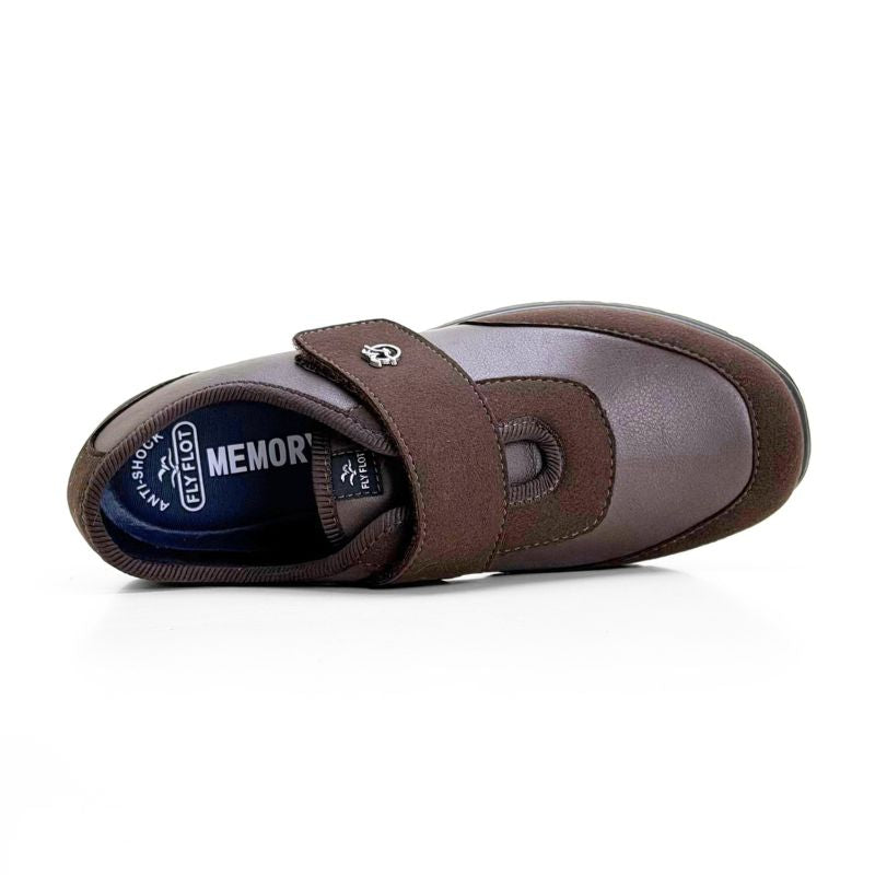 Zapato sport Fly Flot 27Y62AX marrón con velcro