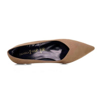 Zapato de salón Daniela Vega 2333S taupe con tacón fino
