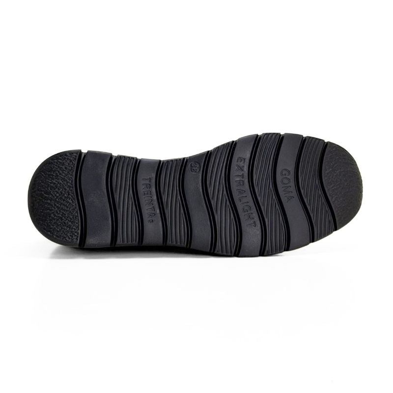 Treintas L4673 Zapato deportivo elástico negro mujer