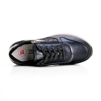 Deportivo Treintas L4664 combinado negro con cremallera lateral