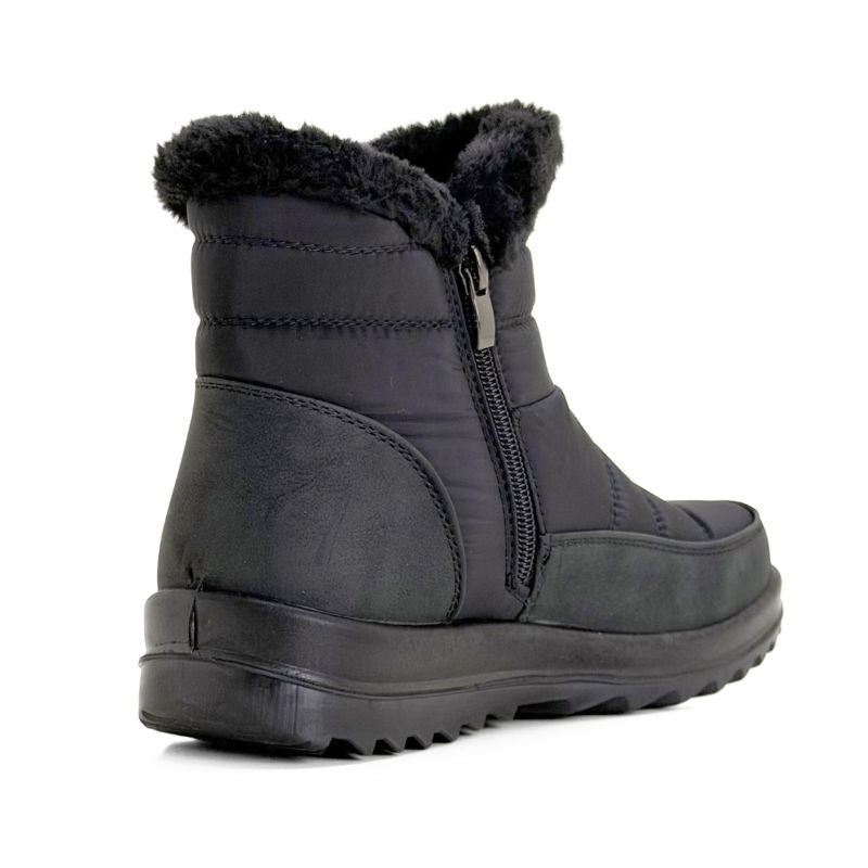 Botín acolchado Treintas L4672 negro con cremallera