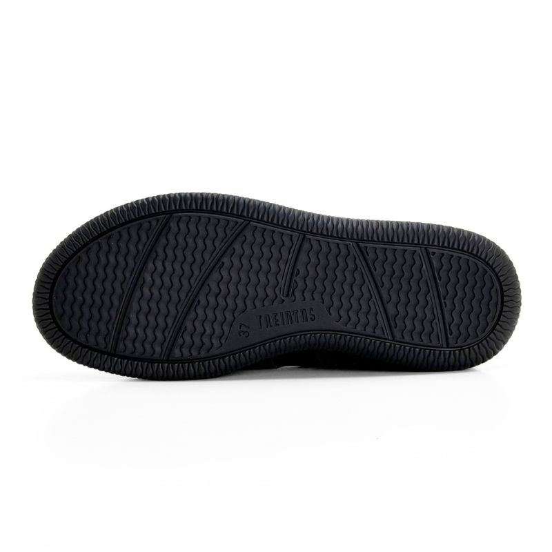 Botín Treintas 4608 de piel negro con cremallera lateral