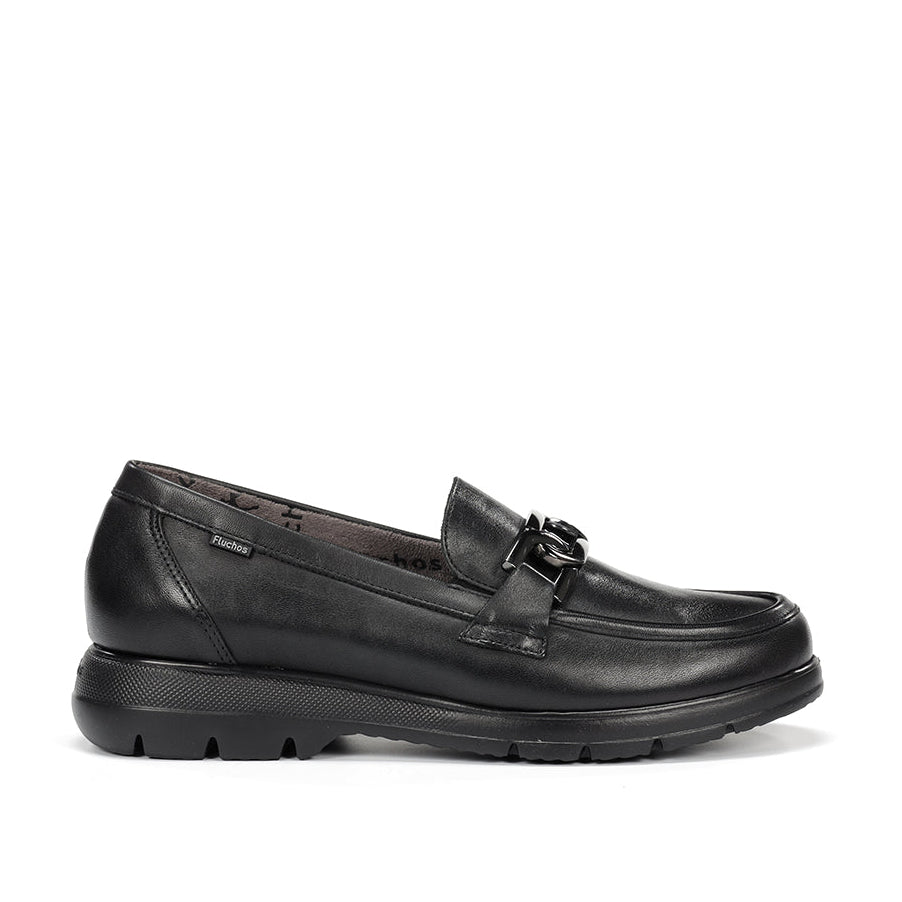 Fluchos Gladis F1794 Mocasín piel negro mujer
