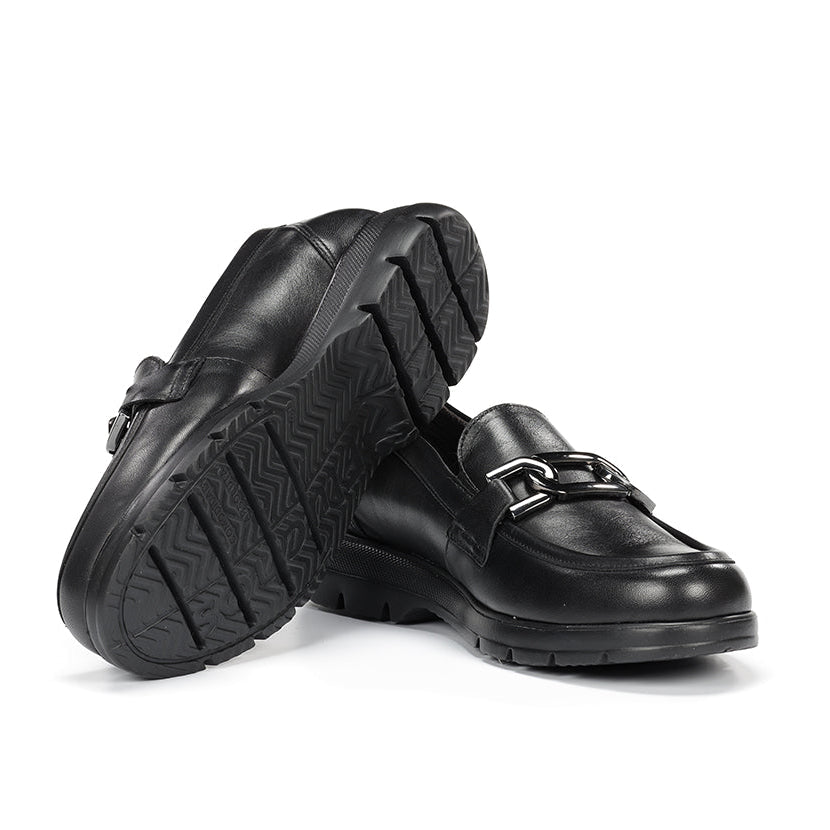 Fluchos Gladis F1794 Mocasín piel negro mujer