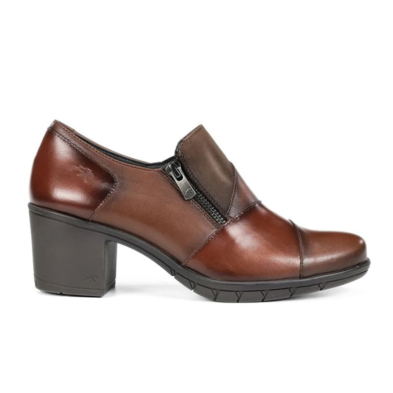 Fluchos Nydia F1802 Zapato piel tacón marrón mujer