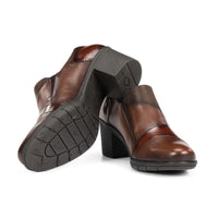 Fluchos Nydia F1802 Zapato piel tacón marrón mujer
