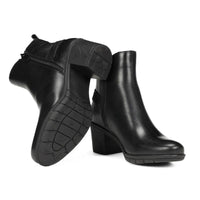 Botín Fluchos Nydia F1798 mujer negro con tacón