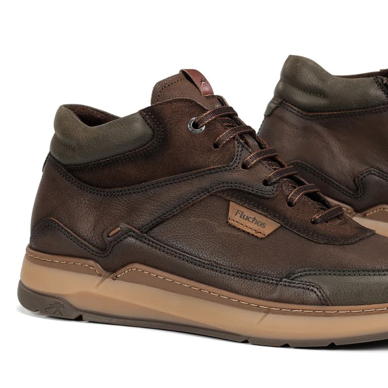 Fluchos Jeff F2280 Botín marrón hombre