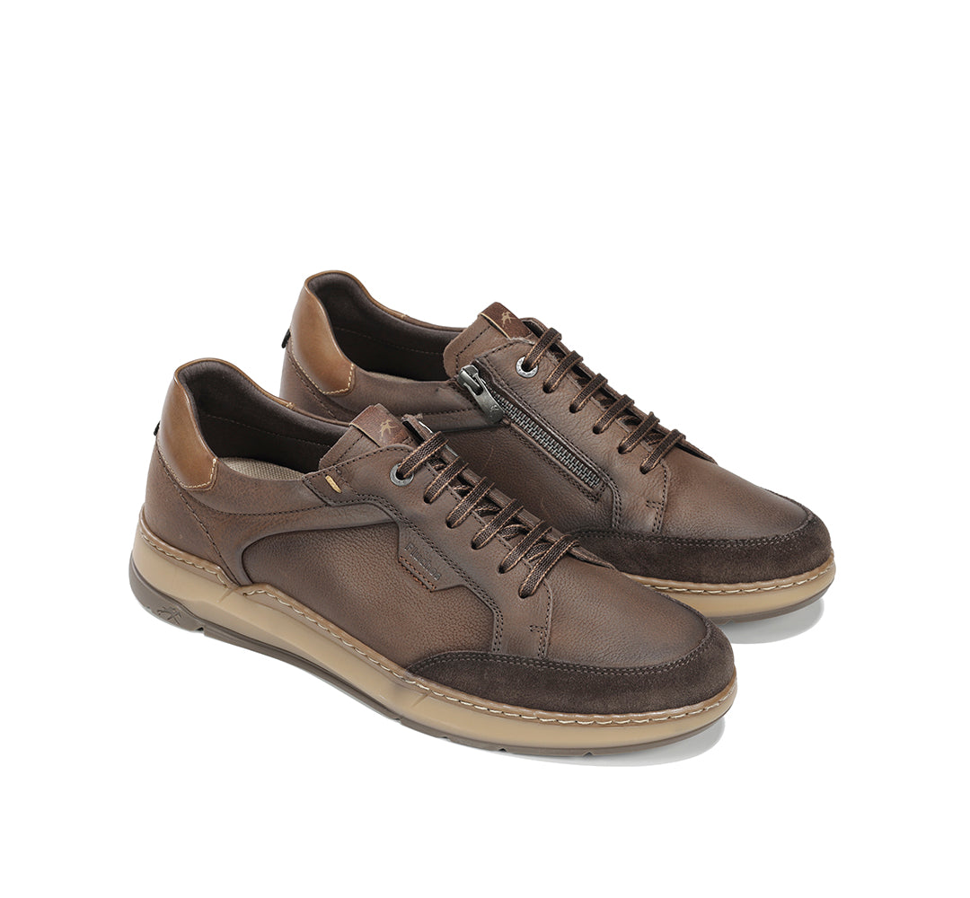 Fluchos F2510 Zapato sport Jeff con cremallera café