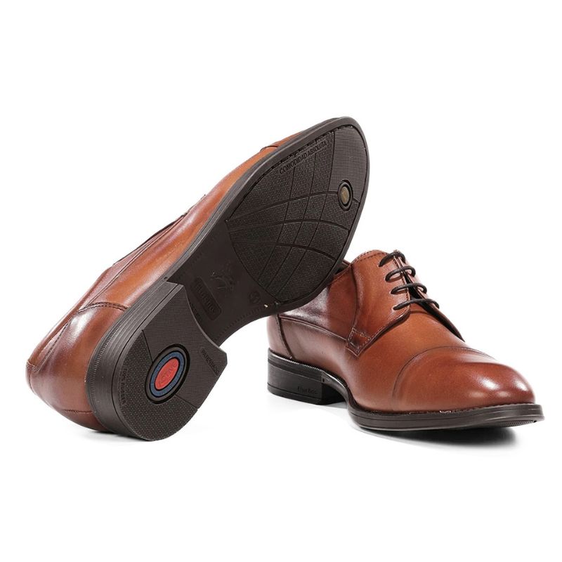 Zapato de vestir hombre Fluchos Nantes F2486 de piel marrón