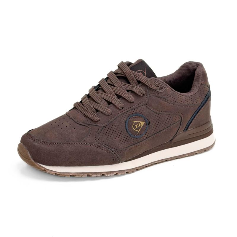 Dunlop 36124 Zapatilla jogging retro marrón hombre
