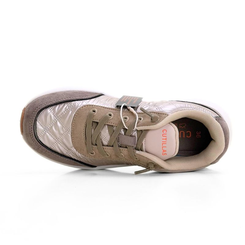 Doctor Cutillas 13984 Zapatilla deportiva acolchada taupe mujer