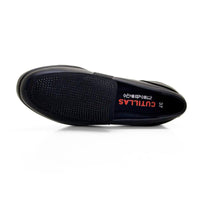 Mocasín Doctor Cutillas 45410 negro con cuña media para mujer