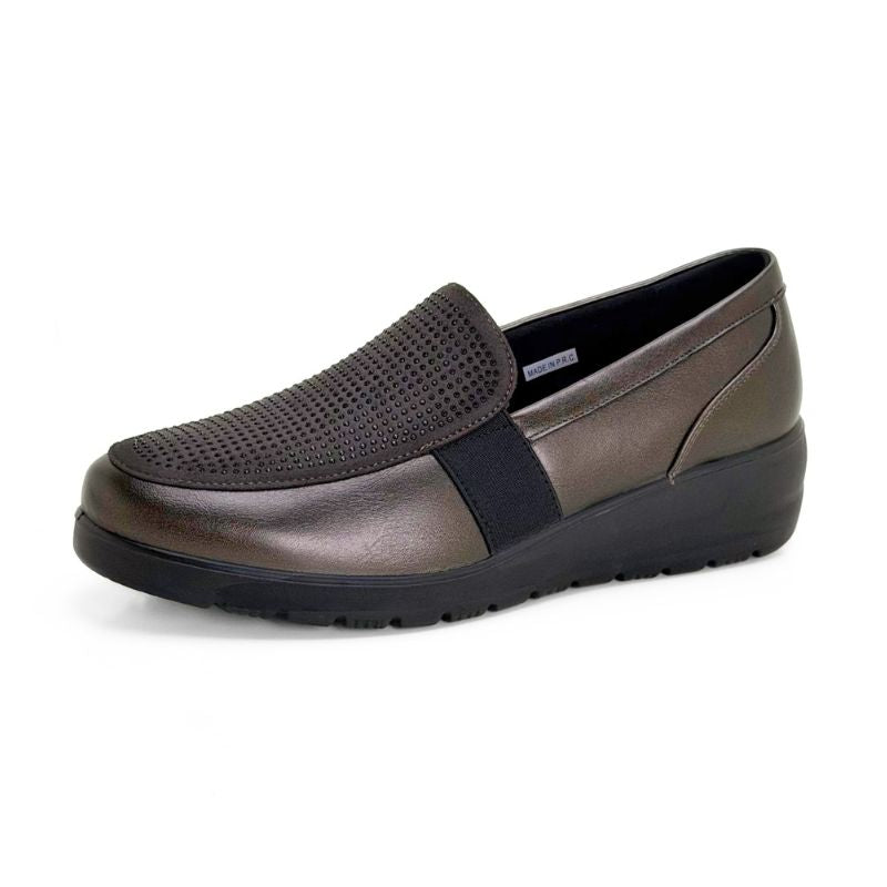 Doctor Cutillas 45410 Mocasín cuña media musgo mujer
