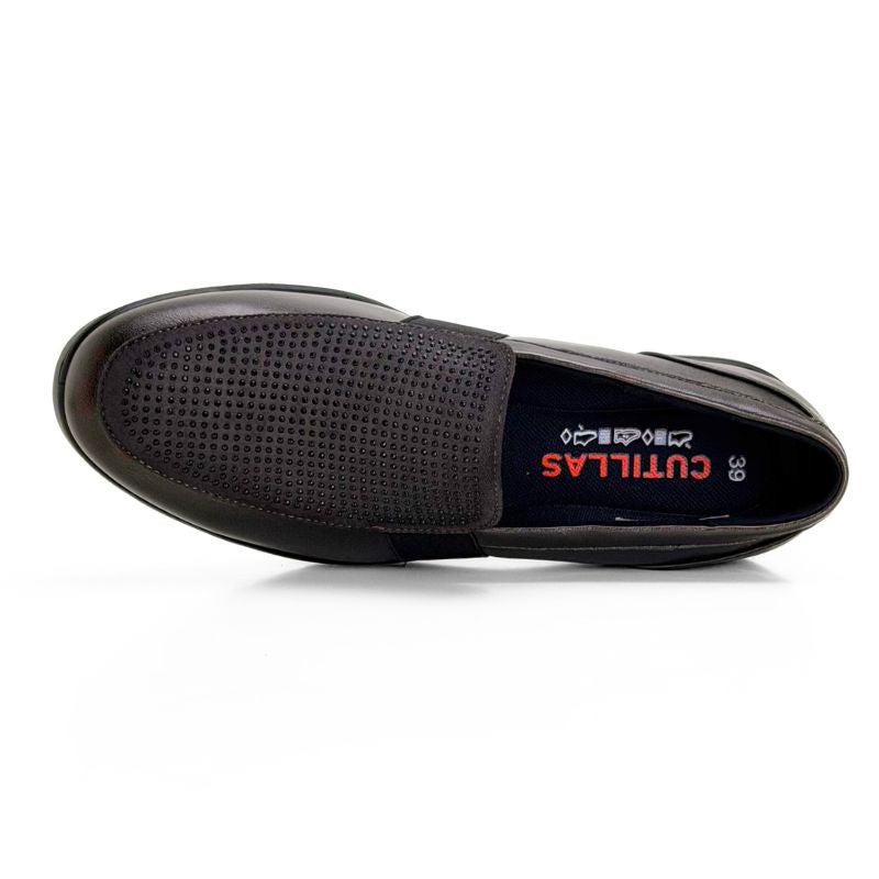 Doctor Cutillas 45410 Mocasín cuña media musgo mujer