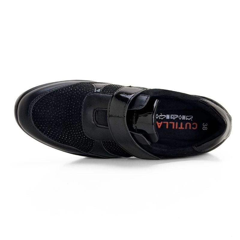 Doctor Cutillas 45418 Zapato velcro piedras negro mujer