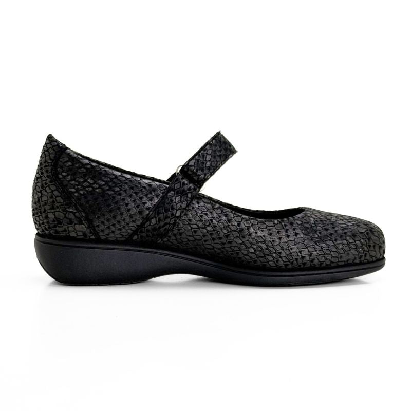 Merceditas Doctor Cutillas 53580 de lycra animal print negro para mujer