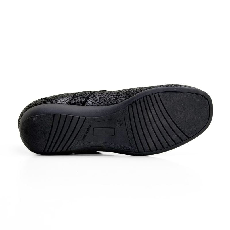 Merceditas Doctor Cutillas 53580 de lycra animal print negro para mujer
