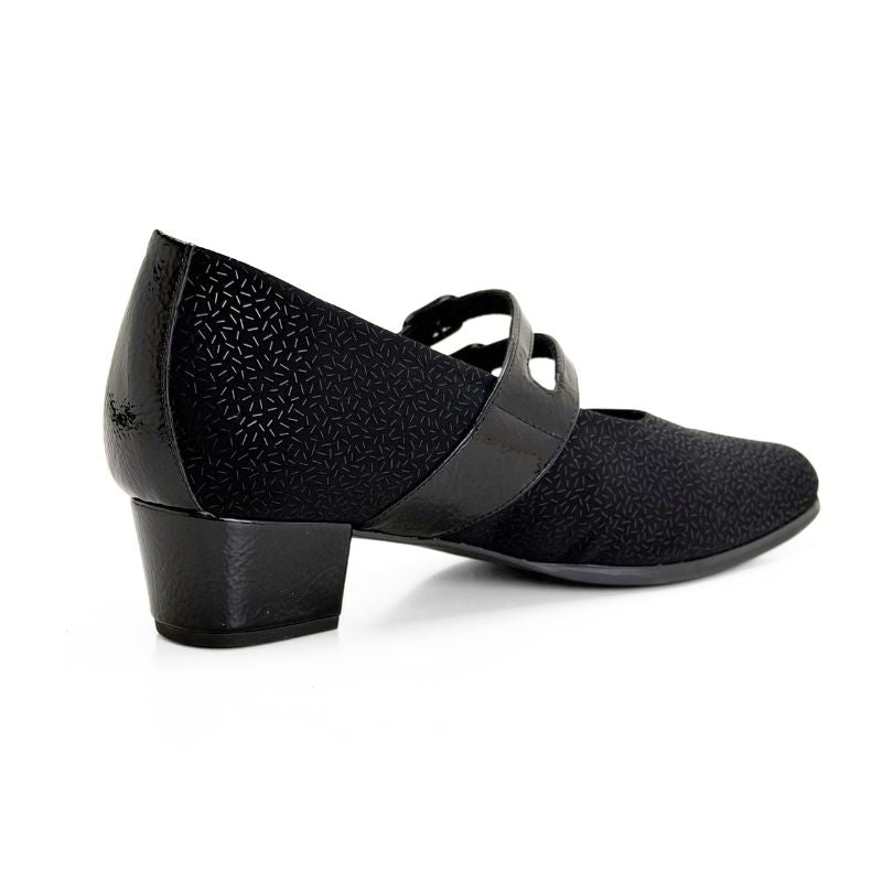 Doctor Cutillas 81755 Zapato salón ancho especial negro mujer
